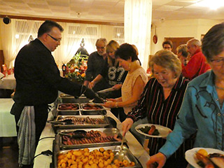 Köstliches Grünkohlbuffet